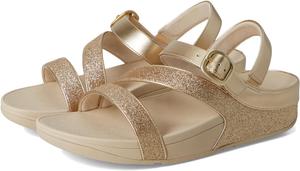 Сандалии FitFlop Skinny Ii Glitterdust Z-Strap Sandals, цвет Platino