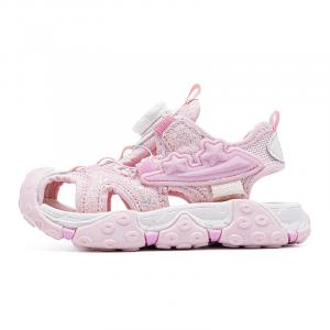 Дышащий легкий амортизирующий анти-удар низкий топ сандалии kids' BOBDOG, розовый/бежевый