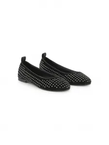 Балетки с заклепками Marc Jacobs Kids, черный