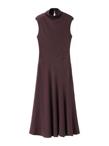 Миди платье MANGO, Dark brown