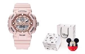 Disney Часы Frozen Series Electronic Movement Watch Women's Watch Pink Watch Dial