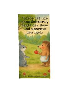 Mr. & Mrs. Panda Пляжное полотенце с изображением кролика и ежика и надписью пастельно-желтого цвета