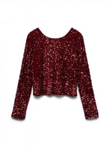 Vero Moda Рубашка цвета алый шалфей