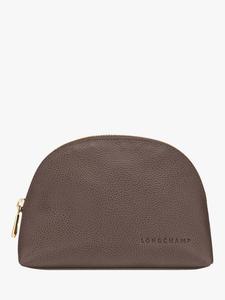Кожаный кошелек Le Foulonne на молнии Longchamp, Taupe