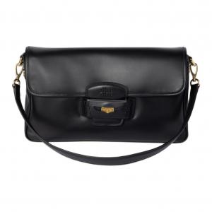 MIU MIU Сумка кроссбоди, женская сумка через плечо penny calfskin black