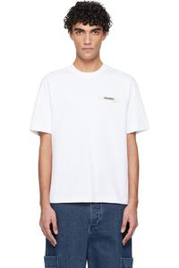 Футболка Les classiques с узором "грубое зерно" Jacquemus, белый