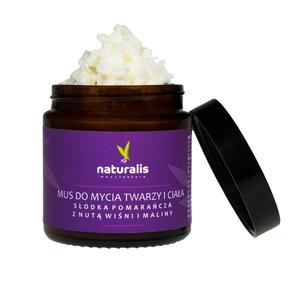 Мусс для мытья лица и тела «Сладкий апельсин» с нотками вишни и малины, 250 мл Manufaktura Naturalis