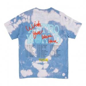 Футболка Travis Scott Unisex Cactus Jack Printing Blue, синий
