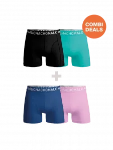 Боксеры 2 шт комбинированные трусы Muchachomalo, мультиколор