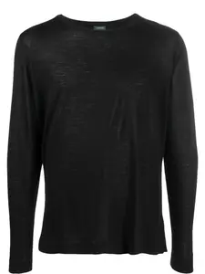 Футболка с длинными рукавами Zanone, черный