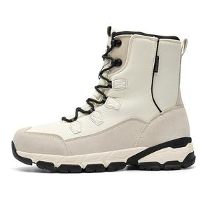 Женские зимние ботинки Jeep комбинированные средней высоты, бежевый