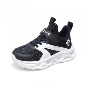 Низкие детские кроссовки для повседневной жизни SHIBU, черный/белый