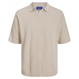 Поло Jack & Jones Linen Knit, бежевый