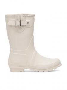 Сапоги резиновые Hunter с застежкой, белый