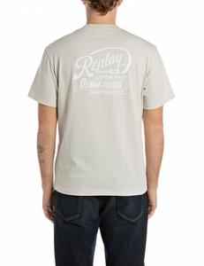 Футболка свободного кроя из хлопкового трикотажа с принтом.