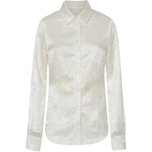 Катулло атласная рубашка PINKO, белая