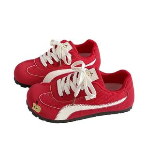 GULIA Женские низкие повседневные туфли дышащие красные, цвет Breathable Red