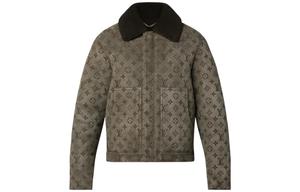 LOUIS VUITTON Мужская кожаная куртка, цвет Brown