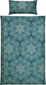 Постельное белье , синее, 1x 155x200 см + 1x 40x80 см Erwin Müller