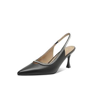 BOERDIQI Женские туфли на высоком каблуке - черные (стелька из овчины), цвет Black (Sheepskin Insole)