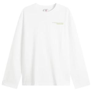 Футболка с длинными рукавами "Глитч-орхидея" Casablanca, белый