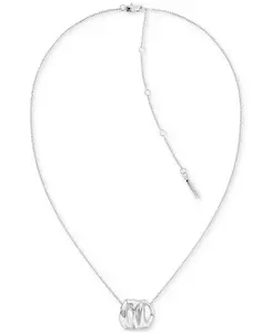 Ожерелье с подвеской из нержавеющей стали, 20 дюймов + удлинитель 2 дюйма Calvin Klein, silver