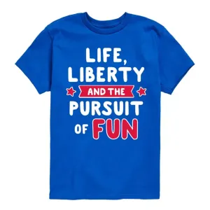 Футболка с принтом «Life Freedom &amp; The Booster» для мальчиков 8–20 лет Licensed Character, синий