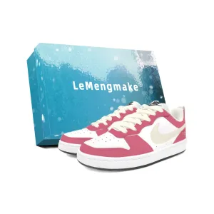 Nike Court Borough Heartbeat Command устойчивые к истиранию низкие детские скейтбординговые кроссовки White для подростков