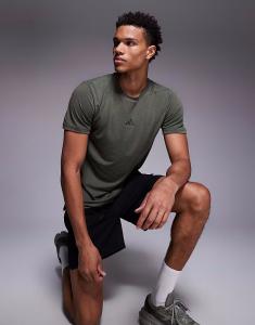 Футболка adidas Training D4T цвета тёмного хаки Adidas Performance