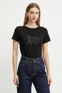 Хлопковая футболка Armani Exchange, черный