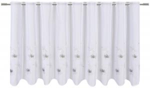 Короткие шторы серо-бежевые полупрозрачные Esposa, серый/бежевый