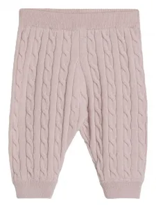 Брюки Bernie Baby фактурной вязки Brunello Cucinelli Kids, розовый