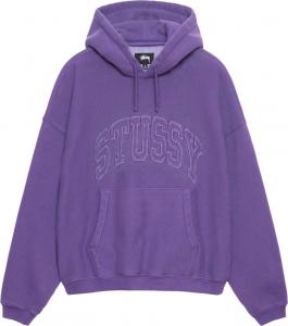 Худи Stussy Embroidered Relaxed 'Purple', фиолетовый