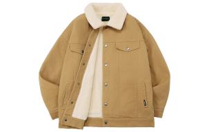 Пальто с бархатистой текстурой, унисекс Bd.Power Up+, хаки, version 2