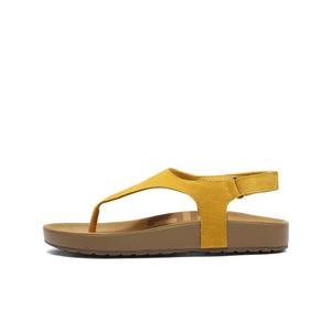 BELLE Женские сандалии Toast 2 с одной ремешковой застежкой 2,5 см желтые, цвет Yellow