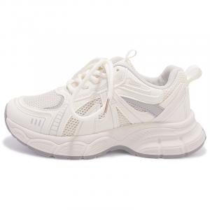 Низкие массивные кроссовки женские цвета экрю SNXR, Ecru