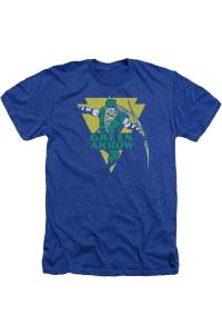 Футболка DC Comics Distressed Arrow для взрослых Heather Gildan, синий