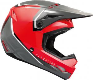 Мотокроссовый шлем FLY Racing kinetic vision, Gray/Red