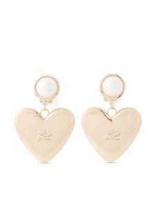 Серьги-подвески K/Heart с жемчугом Karl Lagerfeld, золотой