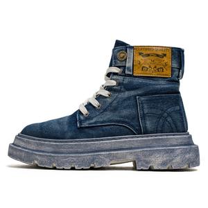 Bull charm Синие короткие ботинки Martin для мужчин, цвет Blue