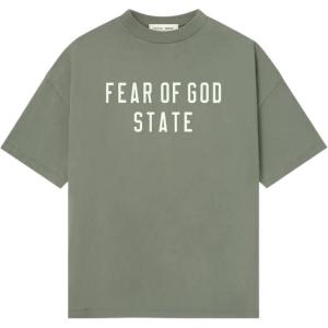 Футболка в стиле 90-х Fear Of God Essentials, зеленый