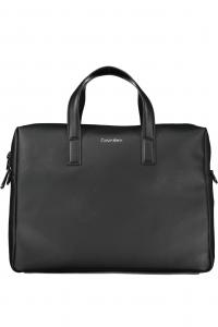 Портфель мужской Calvin Klein текстильный с логотипом бренда, черный