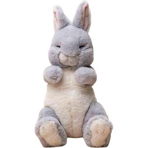 Коллекция "Друзья животных" до колена Сонный Кролик, милые кролики плюшевые куклы высота ок. 36 см SUNLEMONORIGINAL, серый sleepy rabbit p-9532