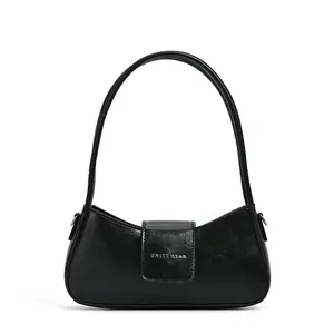 Сумка-багет из искусственной кожи Pu, портативная сумка через плечо, среднего размера женская черная UNITE STAR, зеленая