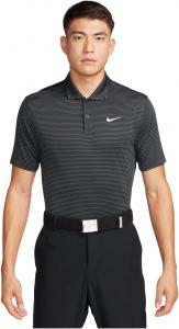 Мужская полосатая футболка-поло для гольфа Nike Dri-FIT, Grey/Black