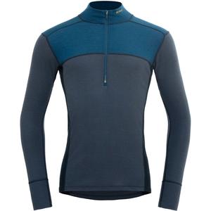 Мужская куртка Lauparen Merino 190 с воротником на молнии и длинным рукавом Devold, синий