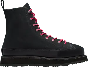 Кроссовки Converse Chuck Taylor Crafted Boot Black Prime Pink, черный