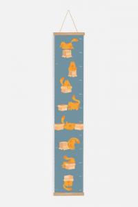 Плакат H&M Miarka, 21x118см, синий