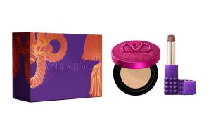 Valentino Ограниченный новогодний набор Wild Purple Stud помада с Fantasy Pink воздушной подушкой натуральный 2,3г+12г