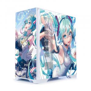 Корпус SAMA Custom Xianma Yanzhishen Miku Hatsune, Mid Tower, белый/рисунок